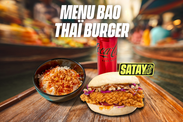 MENU BAO THAÏ BURGER SATAY